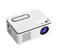 KICHOUSE Proiettore Mini Portatile Per Film All Aperto Proiettore Per Home Cinema Con Tecnologia Di Riflesso Diffuso e Di Raffreddamento Silenzioso Facile Da Installare e Trasportare