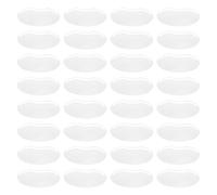 KICHOUSE Protezione Occhi Parrucchiere 50 Pezzi Bianco in Plastico senza Odore Ecologico per Taglio Chioma e Salone di Bellezza Accessorio Essenziale