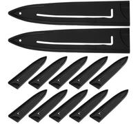 KICHOUSE Protezione per Coltelli da Cucina Nera, Set 20 Pezzi Custodie Sicure Riutilizzabili per Coltelli da Chef, Guaine Protettive per Taglierine, Accessori per Sicurezza in Cucina