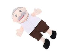 KICHOUSE Puppet a Mano Del Personaggio Della Bocca Aperta Burattino Da Dito Tempo Per Interessante Che Racconta Burattino Da Dito Tessuto Super Morbido Bianca
