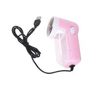 KICHOUSE Rasatore Elettrico per Domestici USB Rimozione Lint Shaver Portatile Rosa con Scatola Rimovibile per Famiglia e