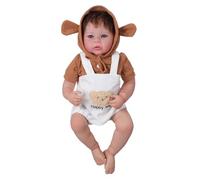 KICHOUSE Realistica in Morbido con Abbigliamento e Ciuccio Ragazzo Ragazza Lifelike per Gioco di Ruolo e Regalo Colore Casuale