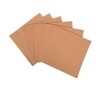 KICHOUSE Rotolo di Bacheca in Sughero Autoadesivo Spesso 1Mm 30X30Cm 6 Pezzi per Pareti Isolamento Acustico e Bacheca Fotografica per Ufficio Studio e Lavoretti Fai da Te