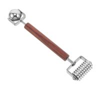 KICHOUSE Rullo Massaggiatore per Viso a Doppia Estremità in Acciaio Inox Funzione Lifting 3D, Strumento Manuale per Digitopressione e Cura della Pelle, Adatto per Uso Domestico e Salone