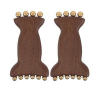 KICHOUSE Rullo per il viso: strumento per il massaggio del viso - Rullo massaggiatore per il portatile in legno di sandalo con perline per uso spa e massaggio manuale a casa