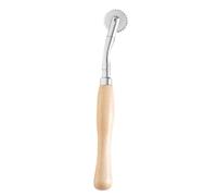 KICHOUSE Ruota Strumento per Cucito Sartoria per Tracciare Tessuti Manico in Legno e Denti in Acciaio Inossidabile Doppia Marcatura per Cuciture Precise, per Cucito e Fai-da-Te