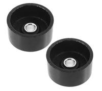 KICHOUSE Ruote Sollevamento Idrauliche 2 Pezzi Ruote Girevoli 2,5 Tonnellate in Metallo per Cric da Pavimento per Riparazione Camper e Rimorchi