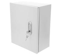 KICHOUSE Scatola Elettrica di Distribuzione Piccola in Acciaio Inox Spesso 250X300X140 MM per Esterni Serratura Scatola di Giunzione Resistente Agli Spruzzi per Impianti Domestici e