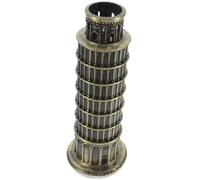 KICHOUSE Scultura Torre di Pisa in Lega di Zinco Design Classico, Decorazione per Casa e Tavolino, Ornamento Pratico e Resistente per Arredamento Domestico