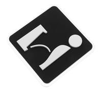 KICHOUSE Segnale Wc Uomo in Acrilico Autoadesivo per Bagno Decorazione Contemporanea da Parete per Ufficio Hotel e Ristorante Cartello Indicatore Urinale