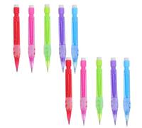 KICHOUSE Set 10 Pezzi Mini Matite Meccaniche 0,7mm con Gomma Incorporata, Portatile e Versatile per Scrittura e Disegno a Scuola o Ufficio