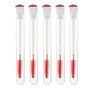 KICHOUSE Set 10 Pezzi Pennelli per Ciglia e Sopracciglia Tubi Trasparenti Glitterati, Applicatori per Ciglia Finte Ergonomici, Pettini per Trucco Portatili per Make-up Occhi Quotidiano