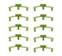 KICHOUSE Set 10 Pezzi Piega Rami Regolabile in Plastica Verde, Strumento Leggero e Riutilizzabile per Curva e Fissaggio Rami di Peschi e Pere in Spazi Esterni