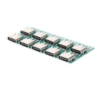 KICHOUSE Set 10 Pezzi Scheda USB C Femmina 3.1 Connettore PCB, Adattatore Presa USB Type-c Fai da Te per Trasmissione Dati Stabile e Compatibilità Dispositivi, Accessorio Elettronico
