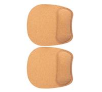 KICHOUSE Set 2 Pezzi Tappetini per Mouse da Ufficio con Base Antiscivolo e Poggiapolsi in Sughero Imbottito Supporto Ergonomico per Polso per Computer e Laptop per Uso Professionale e