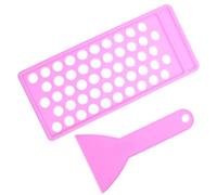 KICHOUSE Set 2 Pezzi Vassoio per Balsamo Labbra 5g in Pp Spatola, Kit Fai da Te per Rossetto e Lucidalabbra, Strumenti Trucco Portatile per Preparazione Cosmetici DIY