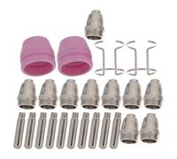 KICHOUSE Set 24 Pezzi Consumabili per Taglio al Plasma, Kit Ugelli e Elettrodi in Rame per Torcia Cut-60, Accessori Sostitutivi per Lavorazioni Metalliche di Precisione in Ambienti