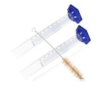 KICHOUSE Set 4 Pezzi Cilindri Graduati in Vetro Da 100 Ml Trasparenti Base Stabile, Resistente Al Calore, Strumenti Di Misurazione Per Laboratorio e Uso Scientifico