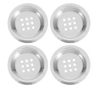 KICHOUSE Set 4 Pezzi Schermi Tondi in Acciaio Inossidabile per Bruciatore di Incenso, Accessori Affidabili e Facili da Installare per Censer Stile Mediorientale