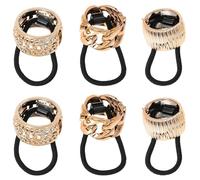 KICHOUSE Set 6 Pezzi Fermagli per Chioma Donna Oro in Plastica Eleganti e Adatti a Diversi Tipi di Chioma per Look Chic alla Moda
