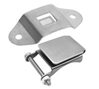 KICHOUSE Set Clip per Faro su Casco in Acciaio Inox Supporto a LED Rimovibile per Casco Rigido Montaggio Rapido per Uso Industriale e Minerario