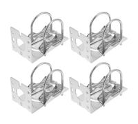 KICHOUSE Staffa in Lega di Alluminio per Montaggio Antenna Esterna Kit 4 Pezzi Supporto Palo Regolabile Resistente alle Intemperie per Installazione su Tetto Soffitta e Stazione