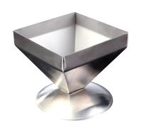 KICHOUSE Stampo Forma Quadrangolare a Torre, Facile da Pulire e per in Acciaio Inossidabile Argento per Polpette per Casa e Ristorante Professionale Casa Ristorante Professionale