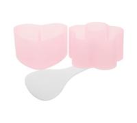 KICHOUSE Stampo Onigiri e Palline di Riso con Cucchiaio Incluso Kit Gadget Giapponese per Casa Forme Fiore e Cuore Antiaderenti per Pranzi e Bento Utensile Riutilizzabile per Sushi e Snack