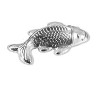 KICHOUSE Stampo Per Torte Di Riso e Cioccolato a Forma Di Pesce in Alluminio 3d, 25x14x6 Cm, Facile Da Pulire, Per Uso Domestico e Occasioni Speciali