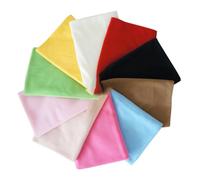 KICHOUSE Stoffa Artigianale Colore Casuale Materiale Morbido e Resistente Patchwork Colorato 10 Pezzi Tessuto in Pile per Cucito Fai da Te per Donne e Ragazze, per Abiti e