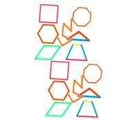 KICHOUSE Strumenti di Geometria Bastoncini Manipolativi 100 Pezzi per Risolvere Problemi di engoli, Materiali Didattici per Ragazzo Ragazza in Casa