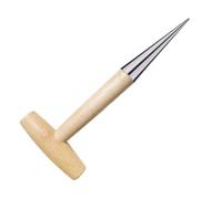 KICHOUSE Strumento da Giardinaggio per Piantare Manico in Legno, Bucatrice Comoda per Piantine e Sementi, Utensile Pratico per Orto e Giardino