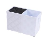 KICHOUSE Supporto in Antiscivolo Acrilico Base Nylon per Organizzare Doppio Slot Bianco Grande Capacità Forbici da Strumenti da