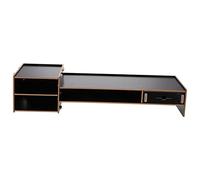 KICHOUSE Supporto Monitor Scrivania Ripiano Rialzato per Computer Supporto per Monitor per Tablet Design per Organizzare Piccoli Utensili