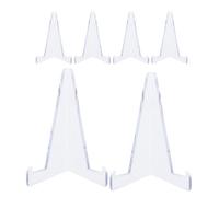 KICHOUSE Supporto per Carte da Gioco 6 Pezzi in Plastica Ampio Spazio e Compatibilità Ampia, Espositore Moderno e Stiloso per Carte Sportive e Collezionabili, per Uso Domestico ed Eventi