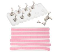 KICHOUSE Supporto per Esercitarsi nella Nail Art Nail Art Display Stand in Acrilico Rettangolare Base Pratica per Unghie Portatile per Principianti Formazione Personale e Aula con Argilla