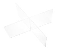 KICHOUSE Supporto per Libri Acrilico a Forma di X Compatto ed Elegante per Studenti, Soluzione Versatile per Piccoli Spazi di Studio e Lettura