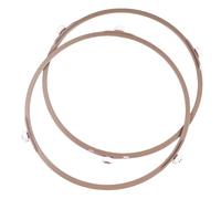 KICHOUSE Supporto per Piatto Girevole in Plastica per Microonde, Anello di Supporto Rulli Resistenti alle Alte Temperature, Set da 2 Pezzi per Riscaldare Porzioni Grandi e Uniformi