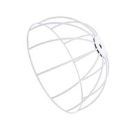 KICHOUSE Supporto per Plafoniera Fai da Te in Ferro Bianco, Mensola per Paralume e Cornice per Lampada a Sospensione, Struttura Robusta e Versatile per Decorazioni di Lampade da Tavolo