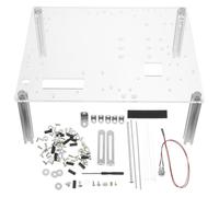 KICHOUSE Supporto Trasparente per Schede Madri Open Air Chassis DIY Compatibile Uatx Base Stabile e Compatta per Case Computer Aperto per Test Componenti e Troubleshooting