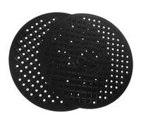 KICHOUSE Tappetino Drenante Antiscivolo in Silicone, 2 Pezzi Foro di Scarico, Lavabile e Resistente per Asciugare Piatti Nel Lavello Cucina in Acciaio Inox