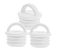 KICHOUSE Tappi di Scarico in Gomma per Secchio, Set da 3 Pezzi, Ricambio Tappo Foro da 22 Mm per Accessorio Secchio per Pulizia Pavimenti