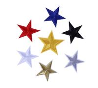 KICHOUSE Toppe Termoadesive Stella a Cinque Punte 10 Pezzi in Poliestere per Abbigliamento Decorativo Personalizza Giacche Zaini Progetti Fai da Te