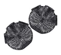 KICHOUSE Trappola per Gamberetti 2 Pezzi in Plastica Riutilizzabile Design a 3 Fori, Gabbia per Pesca Portatile per Cattura di Pesci e Crostacei in Mare Aperto