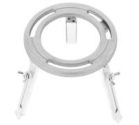 KICHOUSE Treppiede Regolabile da Laboratorio in Metallo Argento, Supporto per Bruciatore e Lampada a Solvente, Attrezzatura per Esperimenti Chimici e Didattica Scientifica