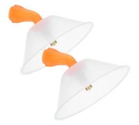 KICHOUSE Ugello Spruzzatore Conico 2 Pezzi Scudo Trasparente Antivento per Pompa Irroratrice da Giardino, Testina Regolabile da 10 CM per Applicazioni a Bassa Pressione