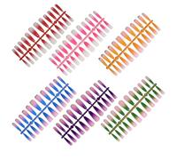 KICHOUSE Unghie Finte Sfumate Gradienti 144 Pezzi in Abs Ultra Sottili Facili da Tagliare per Party e Wedding Decorazioni Nail Art