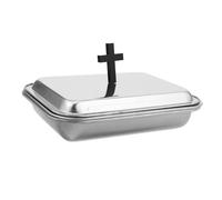 KICHOUSE Vassoio Acciaio Inossidabile per Comunione con Piatto per Pane e Portabicchieri per Cerimonie Religiose e Raduni Design e Multifunzionale