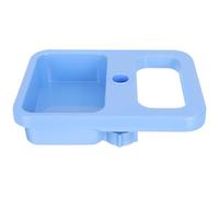 KICHOUSE Vassoio Portaoggetti per Supporto Flebo in Plastica Blu Regolabile, Accessorio Pratico per Migliorare L'efficienza del Lavoro Ospedaliero