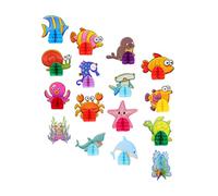 KICHOUSE Ventagli di Carta Decorativi con Decorazioni di Animali Marini Decorazioni di Compleanno A Tema Oceano Casuali